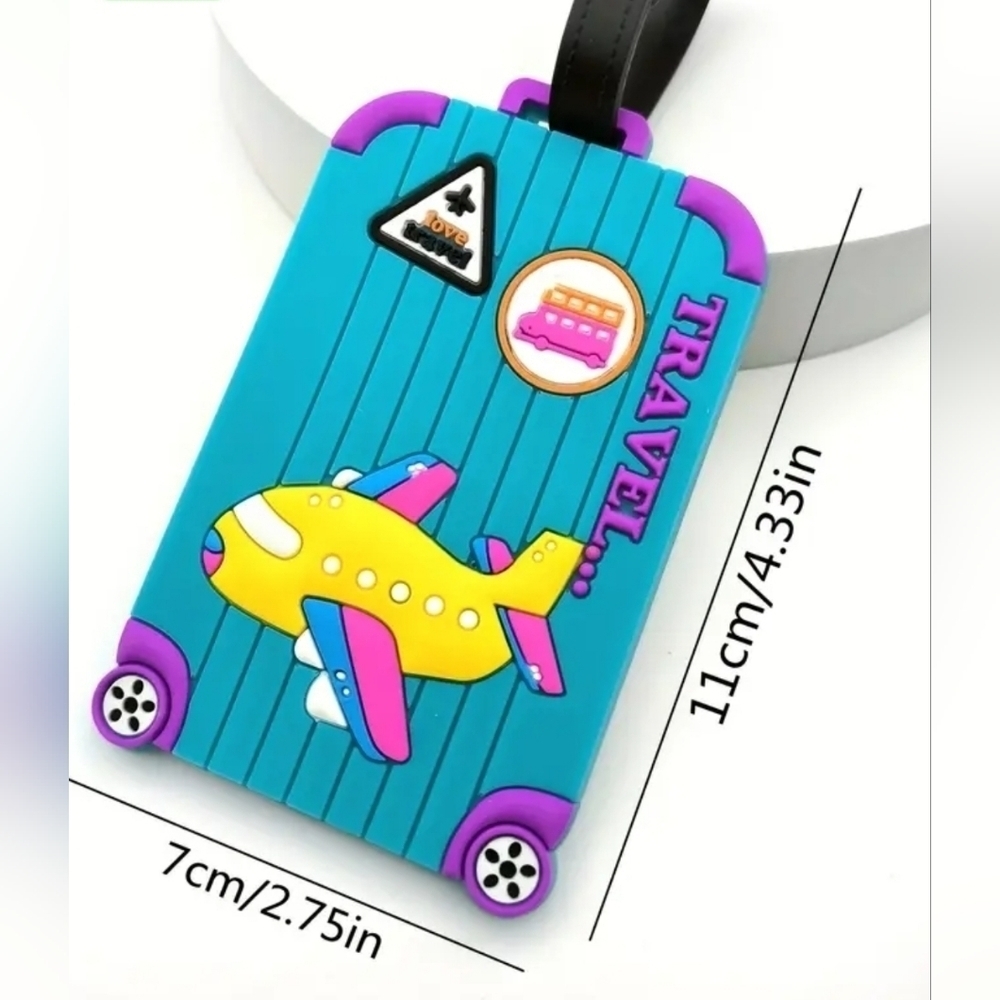Suitcase Blue Luggage Tag - Picture 4 of 4